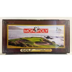Monopoly Golf Signature Holes Edition Board Game New Sealed Pewter Tokens